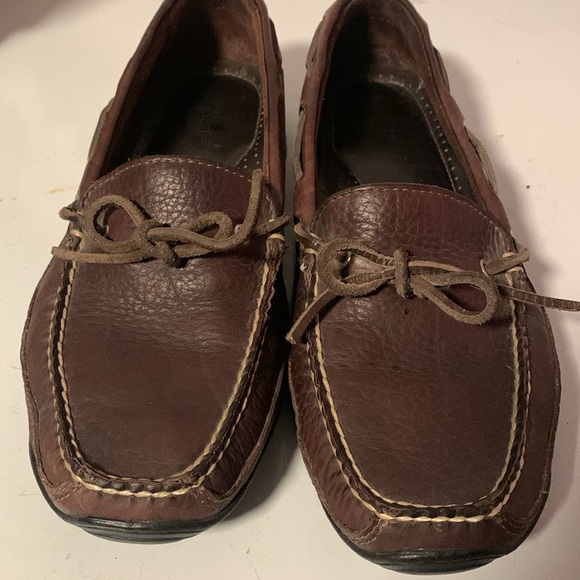 L.L.Bean lace up leather loafers. Size 9 1/2D - Picture 2 of 7